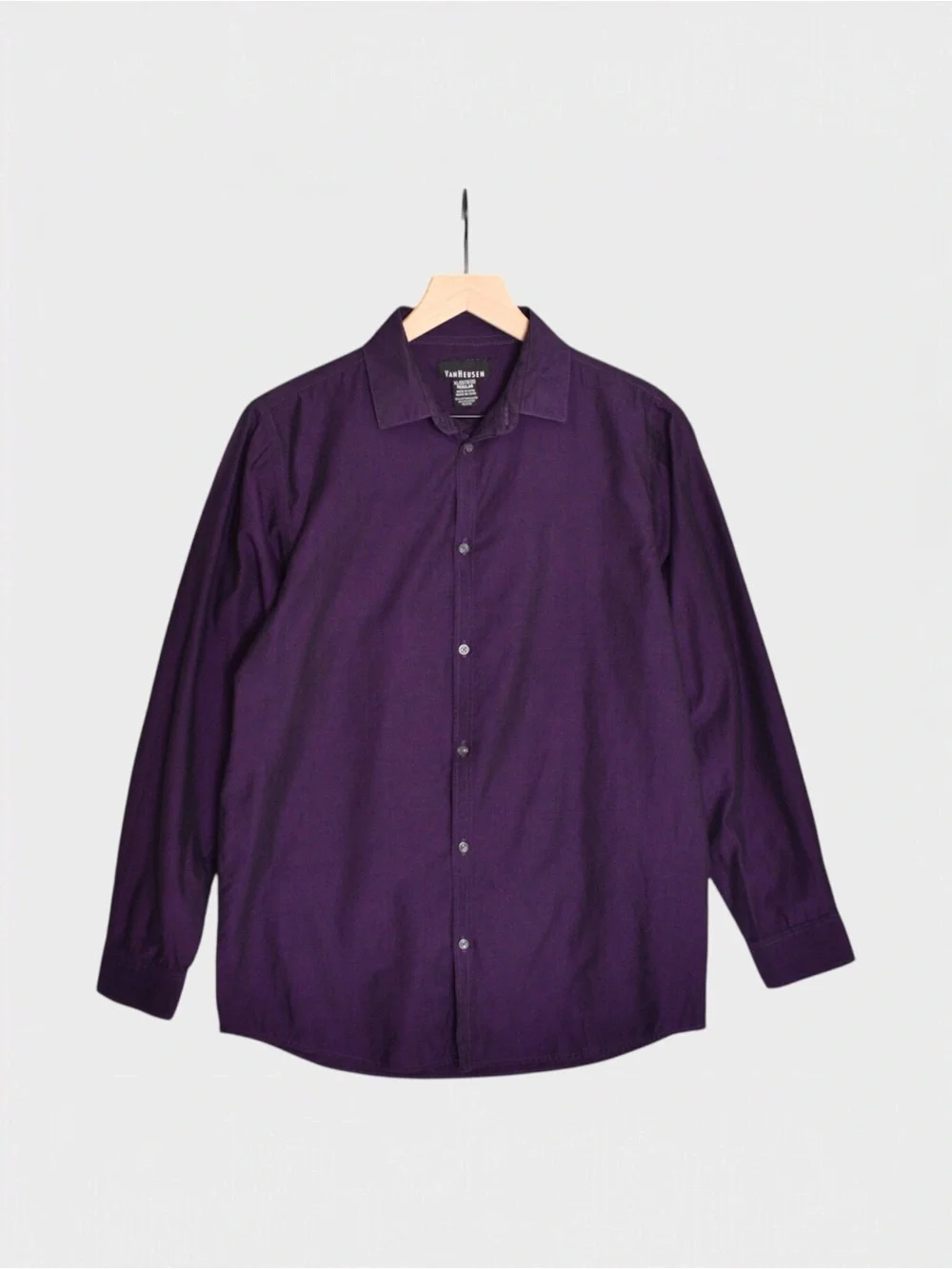 Van Heusen Boys Purple Long Sleeve Button Down Dress Shirt